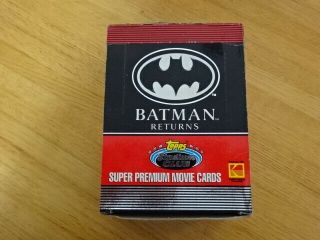 Rare Box Batman Returns Movie Trading Cards Topps Stadium Club
