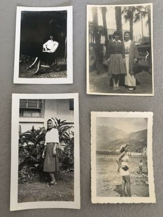 1940s Photo Girls Old Hawaii