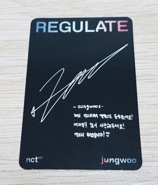 NCT127 1st repackage album NCT 127 Regulate Jungwoo Official Photo Card 2