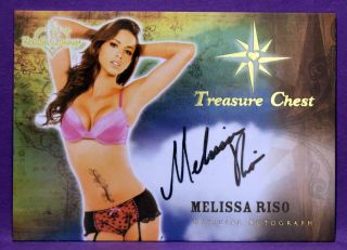 Benchwarmer 2014 Treasure Chest Melissa Riso Authentic Autograph Insert