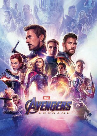 Avengers Endgame Movie - Promo Card 7 - Iron Man Captain Marvel Thor Ant Man