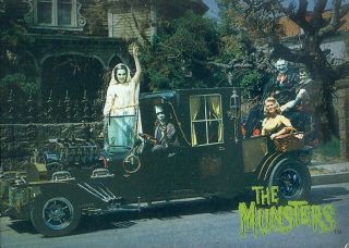The Munsters Deluxe 1996 Dart Flipcards Foil Promo Card P1 Tv
