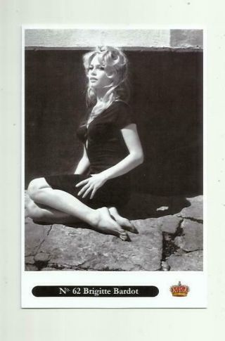 N497) Brigitte Bardot Empire (62) Photo Postcard Film Star Pin Up Glamour