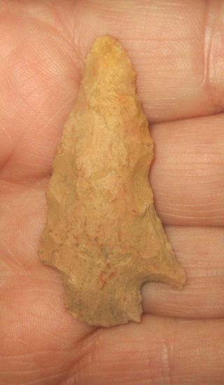 Authentic 2 1/16 " Stemmed Missouri Artifact Arrowhead Spear Butler County