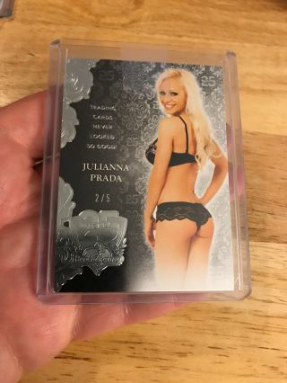 2018 Benchwarmer 25th Premium Base Card Silver Julianna Prada 2/5