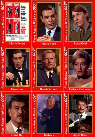 From Russia With Love - James Bond Movie Trading Cards 007 Ohmss