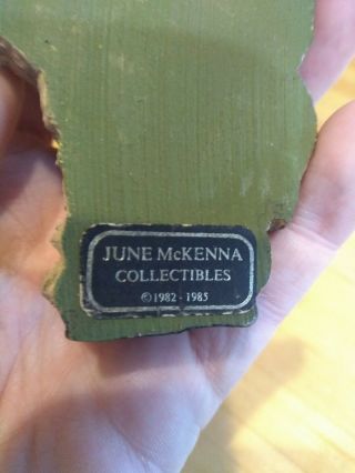 June McKenna Black Folk Art - Man w/ Pig,  Woman Sweeping and Girl w/ Watermelon 4