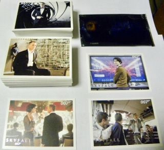 James Bond Autographs & Relics Skyfall 110 - Card Base Set,  (3) Silver,  Wrapper