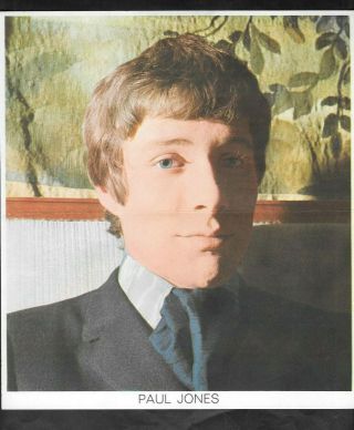 Monty Gum 1965 (pop Music) Type Poster " Paul Jones - Beat Stars Of Radio 1 "