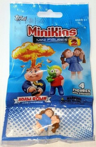 Garbage Pail Kids Minikins Mini Figures Jumbo Pack 4 Figures Per Pack Topps