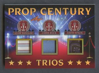 2019 Leaf Prop Century Trios Adam Sandler Chris Rock David Spade Patch 79/85