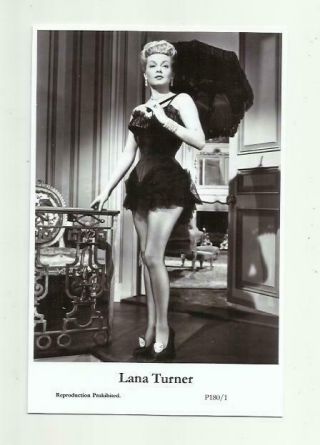N492) Lana Turner Swiftsure (p180/1) Photo Postcard Film Star Pin Up