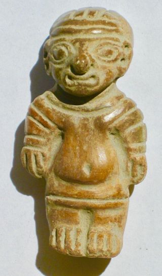 Carved Stone Figure Of A Man,  Probably Mexican
