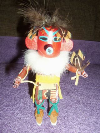 Vintage Eagle Dancer Kachina Native American Indian Wood Doll Collectible Figure
