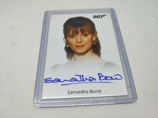 2015 James Bond Archives Autograph Auto Card Moneypenny Samantha Bond