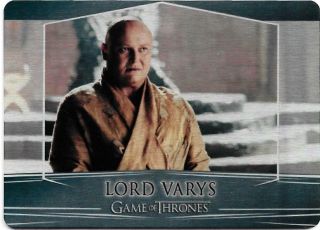 2017 Game Of Thrones Valyrian Steel Base Metal Card 11 Lord Varys