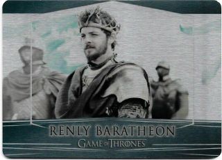 2017 Game Of Thrones Valyrian Steel Base Metal Card 76 Renly Baratheon