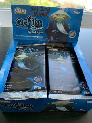 Disney Club Penguin Card Jitsu Series 4 Water Second Wave 1 X Packet Of 7 Cards