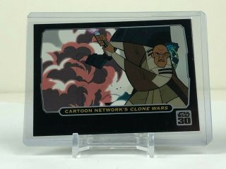 30th Anniversary 2007 Topps Star Wars Trading Card Animation Cel Cw 8 Of 9