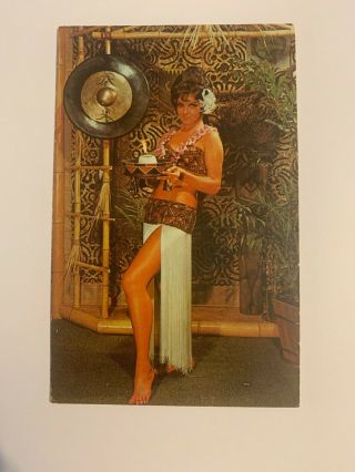 Vintage Postcard Kahiki Polynesian Supper Club Tiki Bar Columbus Ohio Exotica