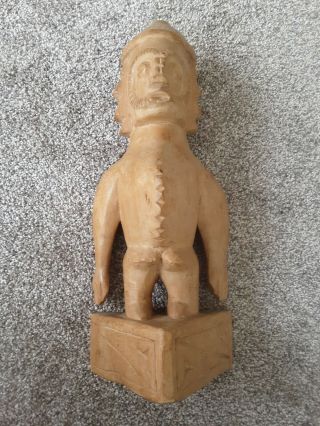 14 " Blonde Hand Carved Wooden Statue