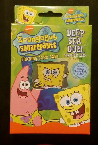 2003 Spongebob Squarepants Deep Sea Duel Starter Deck Card Game Collectors Item