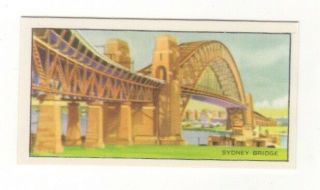 Confectionery Travel Trade Card 1954 - Sydney Harbour Bridge,  Australia