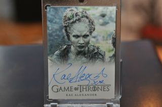 Game Of Thrones Season 6 Kae Alexander As Leaf Autograph Card Full Bleed