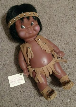 Vintage Sioux Valley Indian Reservation Crafted Doll 1960 