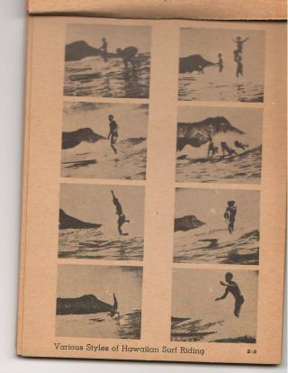 1942 Hawaii Photogram Set No 2 Royal Hawaiian Distributing Co Surfers Waikiki,