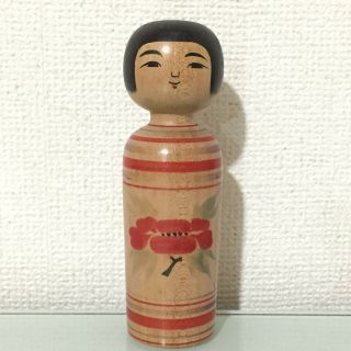 Abo - Muchihide (1950 -) 12.  3cm Rare Small Size Kokeshi Japan Antique No.  Amb529
