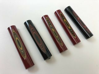 Vintage Laquer Chop Stick Rest / Stand Multi Color Swirl Set Japan
