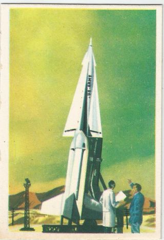 Space Rockets Cards 35 - 1958 Nike Hercules Missile U.  S.  A.