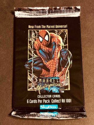 1992 Skybox Marvel Masterpieces Pack Spider - Man