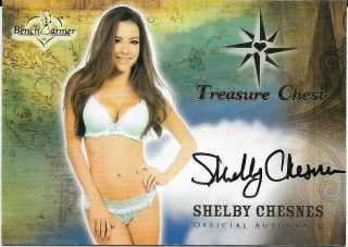 2015 Benchwarmer Treasure Chest Shelby Chesnes Autograph Card
