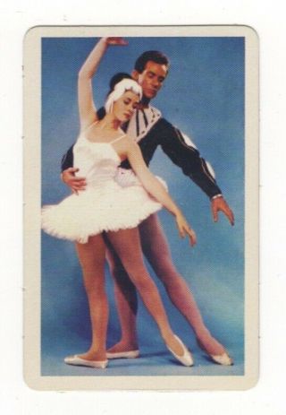 Golden Fleece Swap Card.  Ballet Dancers,  Kevin Reagan,  Janice Corlass,  Swan Lake