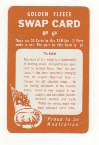 Golden Fleece Swap Card.  Ballet 2