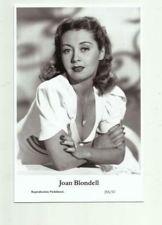 N482) Joan Blondell Swiftsure (255/57) Photo Postcard Film Star Pin Up Glamour