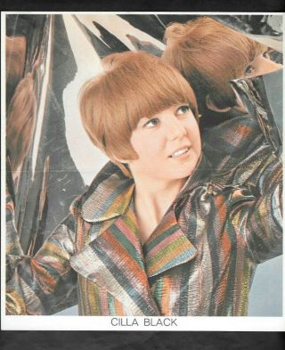 Monty Gum 1965 (pop Music) Type Poster " Cilla Black - Beat Stars Of Radio 1 "