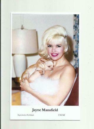 N476) Jayne Mansfield Swiftsure (c10/68) Photo Postcard Film Star Pin Up