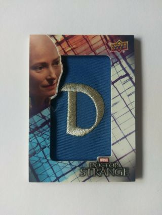 Doctor Dr Strange Upper Deck 2016 Letter " D " Patch Trading Card Lpts - 1