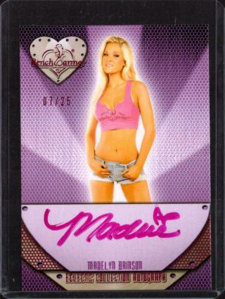 Madelyn Brinson 7/25 2015 Benchwarmer Pink Archive Auto