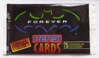 Batman Forever 1995.  Pack Of Pepsi Promotional Cards.
