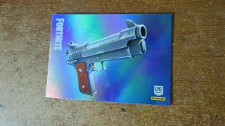 2019 Panini Fortnite Series 1 Trading Cards Foil Uncommon Weapon Pistol 105