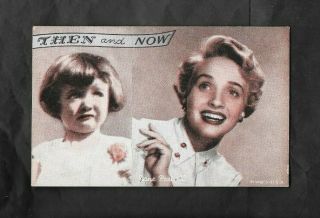 Esco (film Star) Then And Now,  Arcade Card  Jane Powell