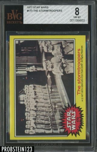 1977 Topps Star Wars 173 The Stormtroopers Bvg 8 Nm - Mt