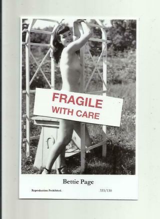 N476) Bettie Page Swiftsure (333/130) Photo Postcard Film Star Pin Up