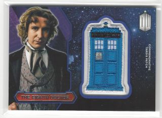 The Eighth Doctor 2015 Topps Bbc Doctor Who Commemorative Tardis Patch