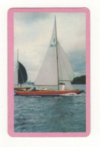 Golden Fleece Swap Card.  Yachting On Sydney Harbour