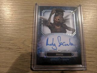 2016 Topps Star Wars Masterwork Andrew Secombe As Watto Auto